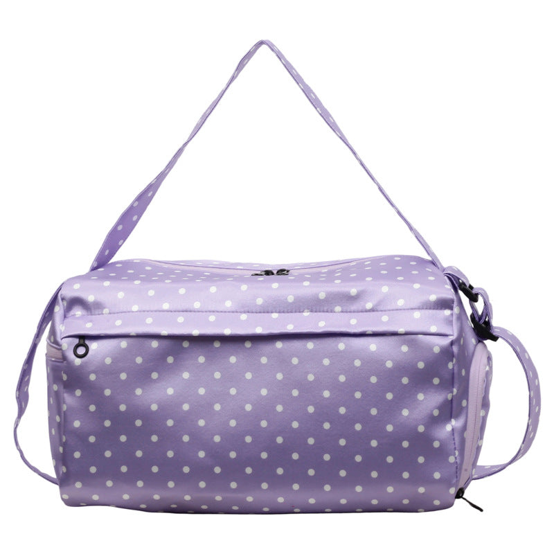 Stylish Polka Dot Travel Duffle Bag LoungeYard — product view 6