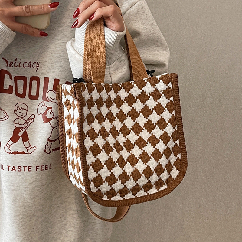 Textured Woven Handbag — product view 4