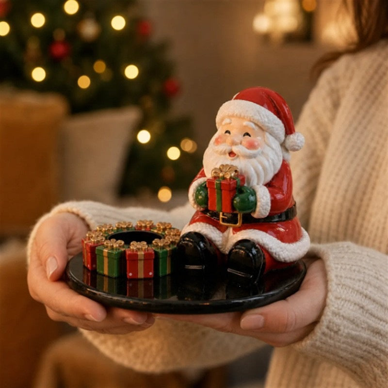 Decorative Christmas Santa Figurine Bowlift — product view 3