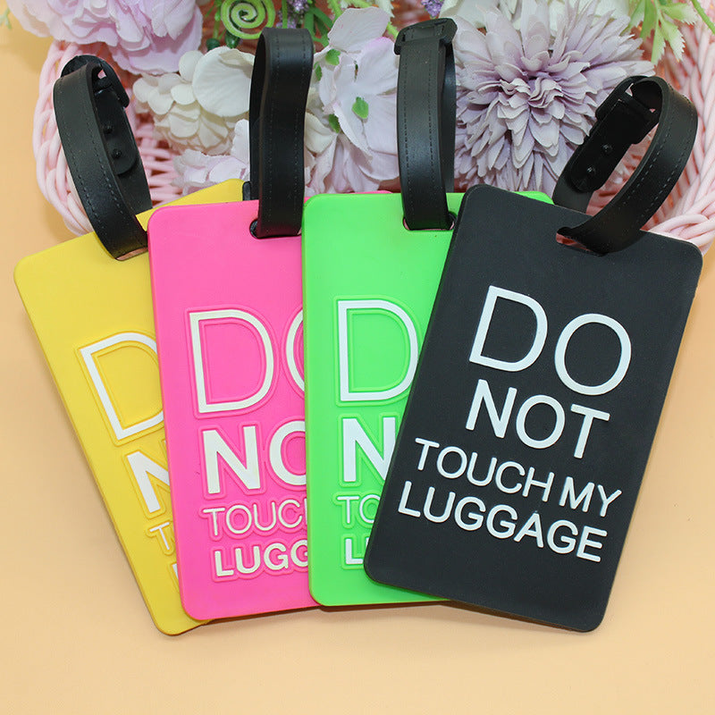 Unisex Luggage Tag with Safety Message LoungeYard — product view 1