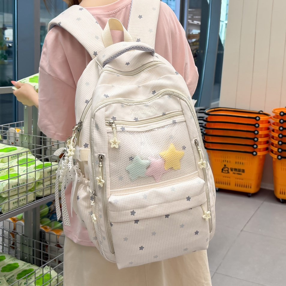 Cute Cartoon-Printed Backpack LoungeYard — product view 4