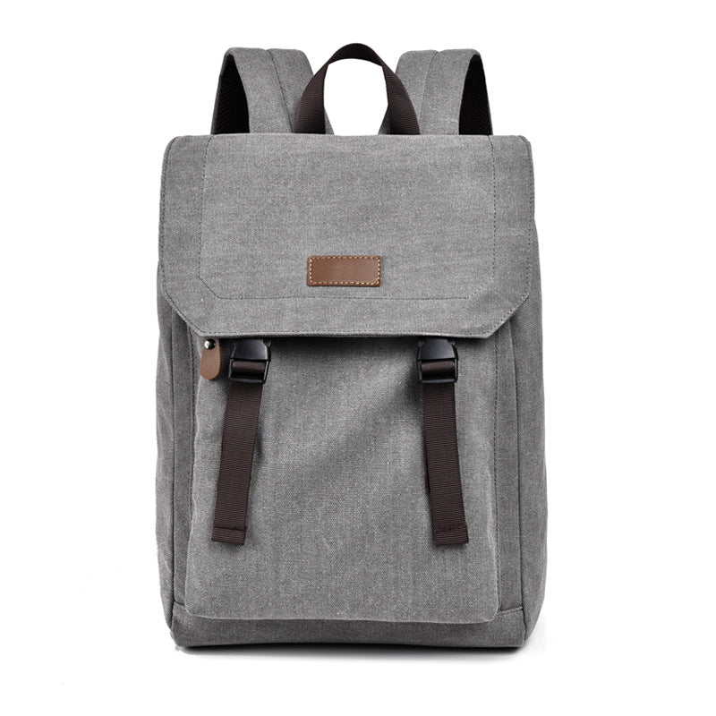 Vintage Canvas Laptop Backpack LoungeYard — product view 3