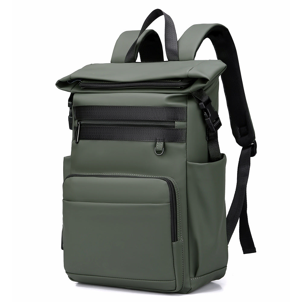 Versatile Waterproof Backpack with Innovative Rolltop Design LoungeYard — product view 4