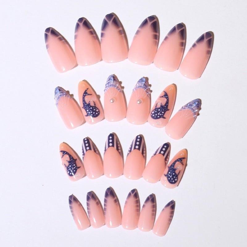 Ocean-Inspired Artistic Press-On Nail Set — product view 3