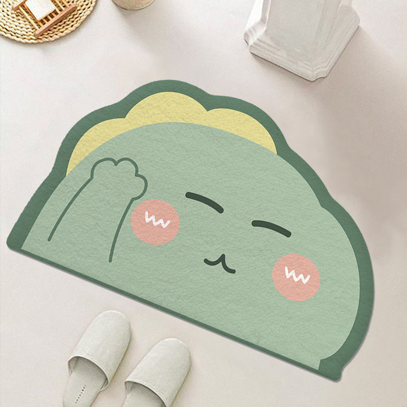 Cute Cartoon Food-Themed Bath Mat — product view 2