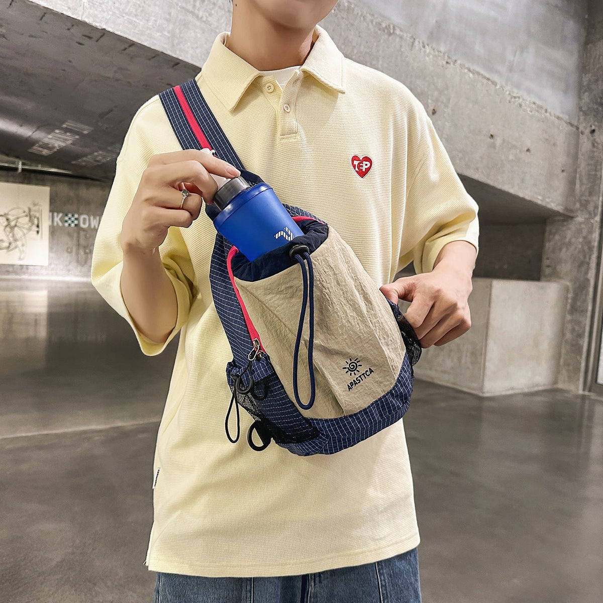 Compact Drawstring Backpack LoungeYard — product view 1