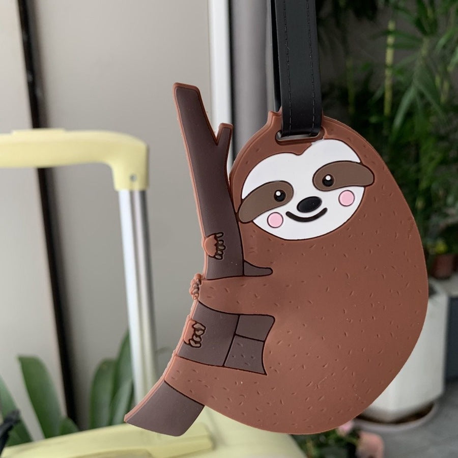 Cute Sloth-Shaped Luggage Tag LoungeYard — product view 6