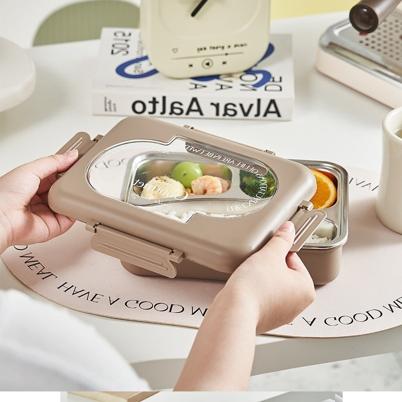Multi-Section Stainless Steel Meal Prep Container — product view 1