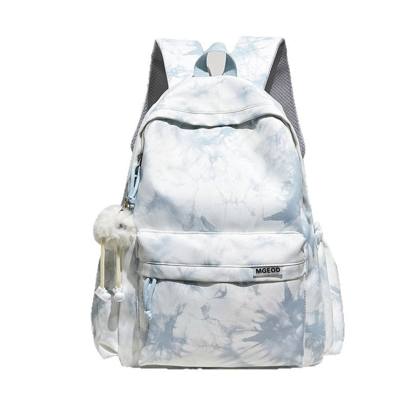Lightweight Casual Backpack with Plush Keychain LoungeYard — product view 5