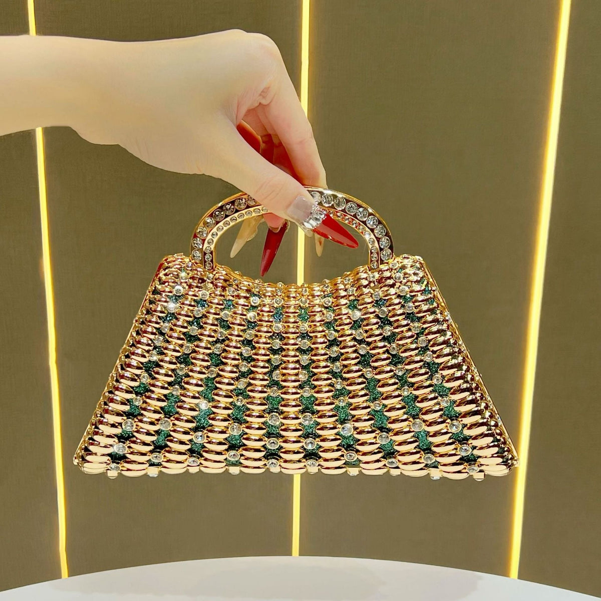 Rhinestone-Embellished Evening Handbag — product view 7