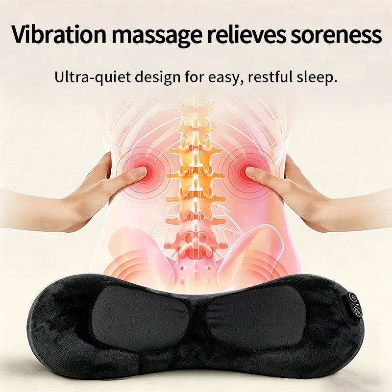Ergonomic Heating and Massage Pillow LoungeYard — product view 2