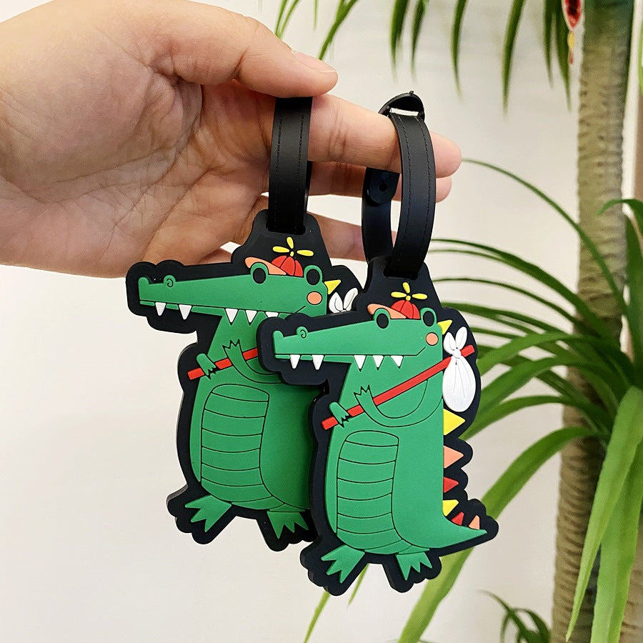 Fun Crocodile Luggage Tag LoungeYard — product view 3