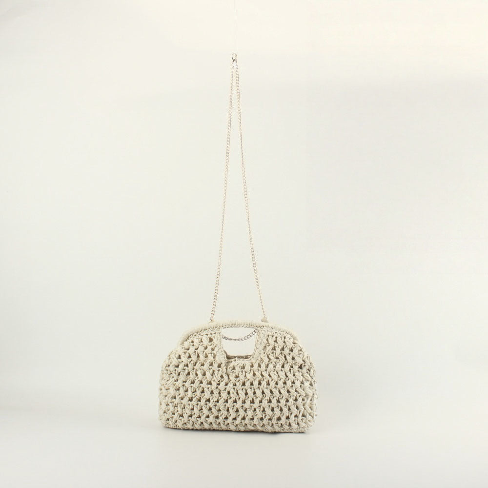Fine handbag with metallic chain LoungeYard — product view 1
