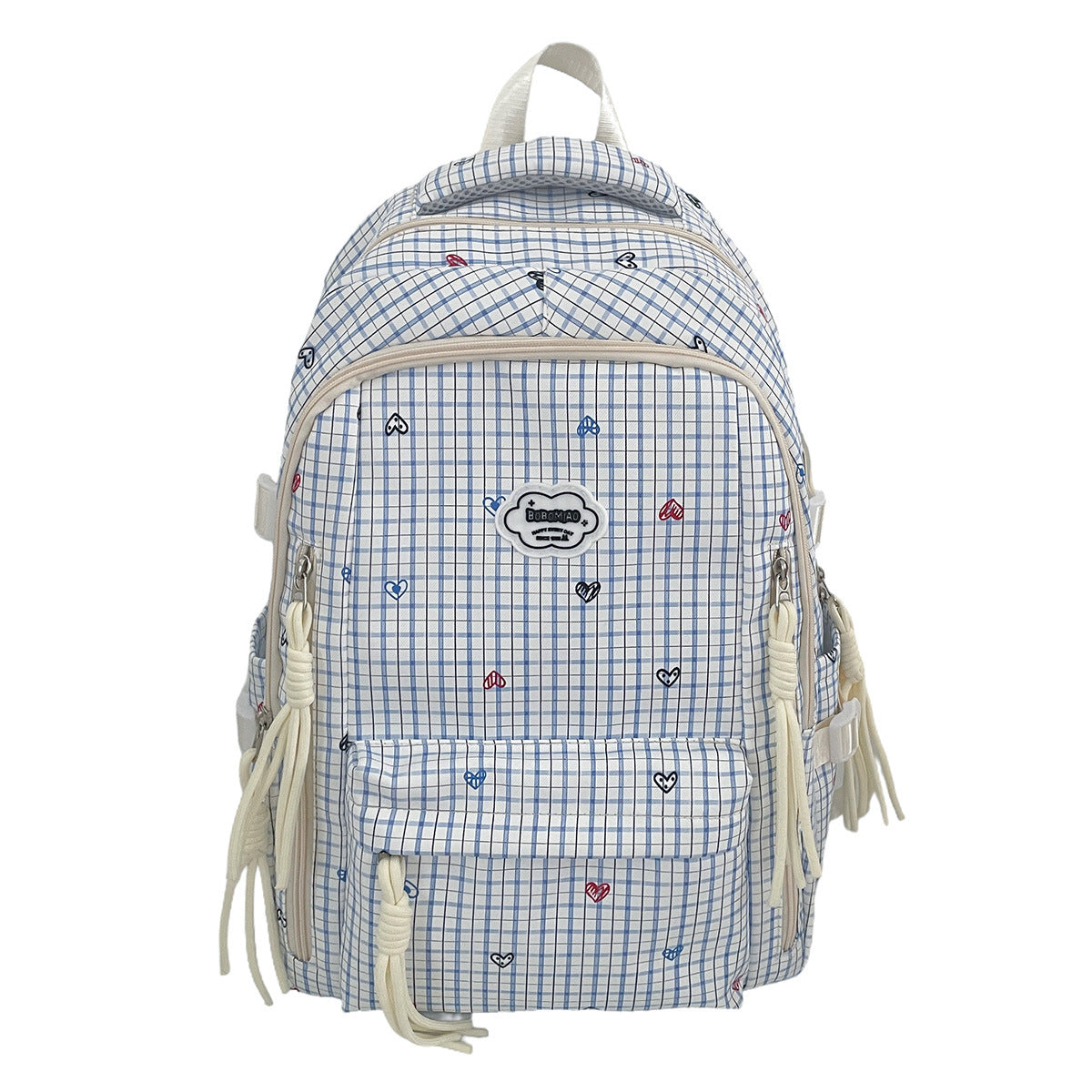 Cute Multi-Pocket Printed Backpack LoungeYard — product view 5