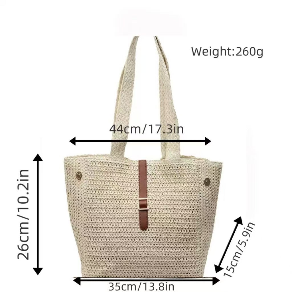 Spacious and Handmade Shopping and Beach Bag LoungeYard — product view 6