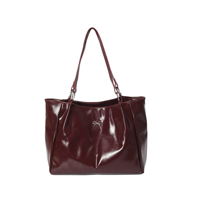 Elegant Glossy Hobo Handbag LoungeYard — product view 5