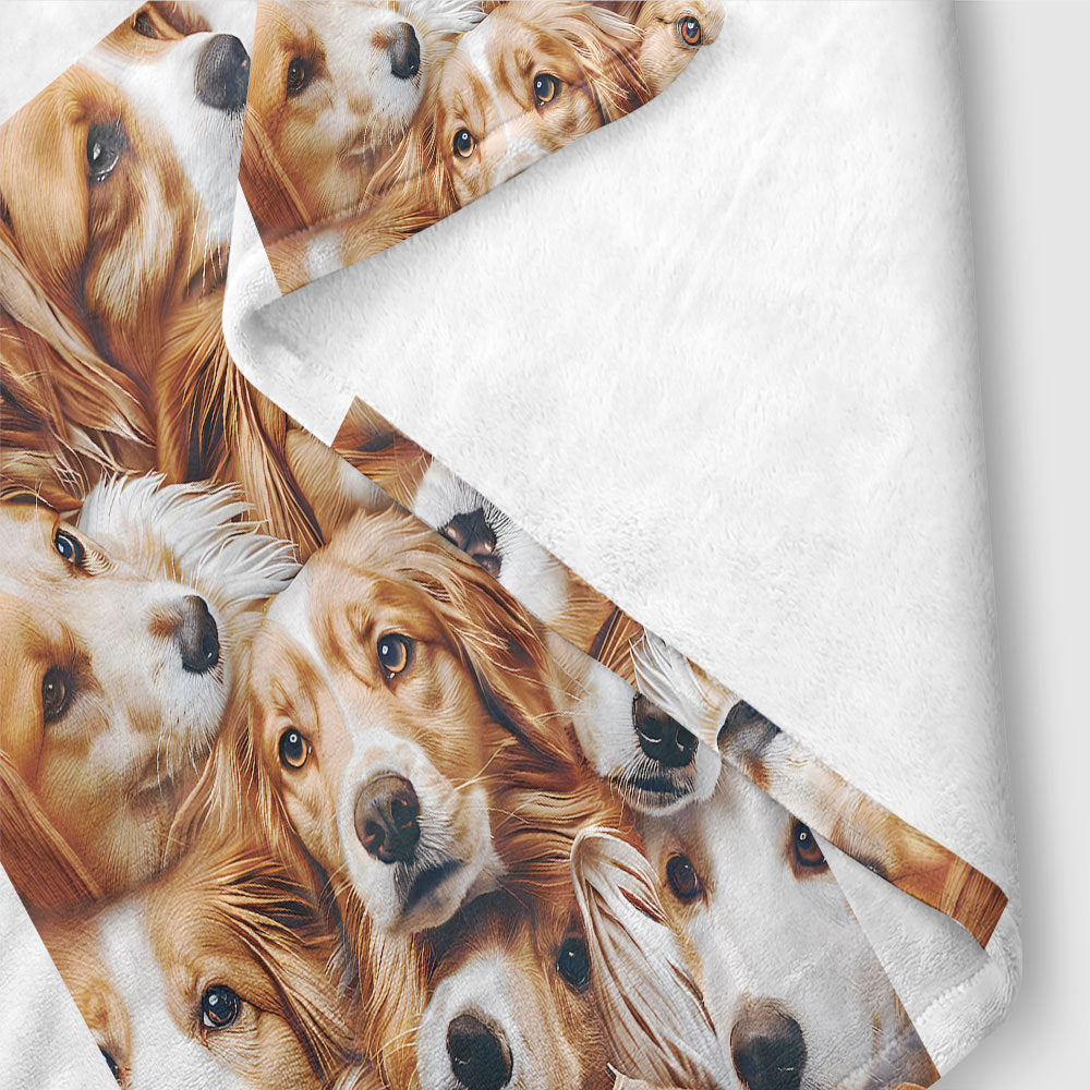Cozy Dog-Themed Fleece Throw Blanket — product view 4