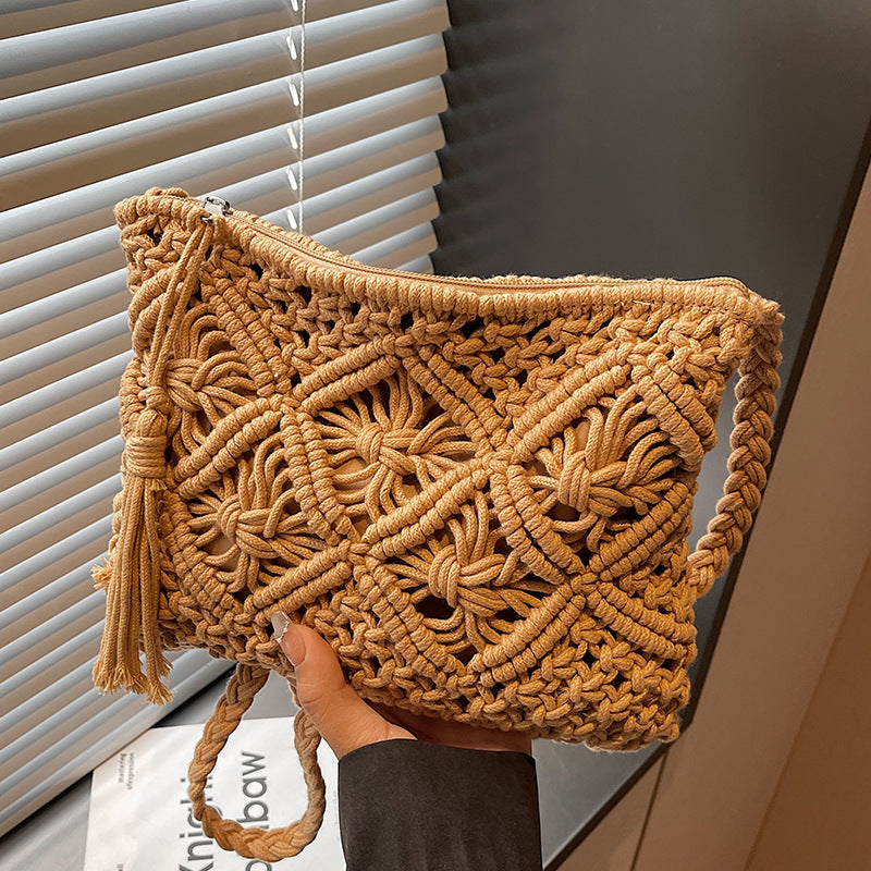 Bohemian Macrame Clutch Bag — product view 1