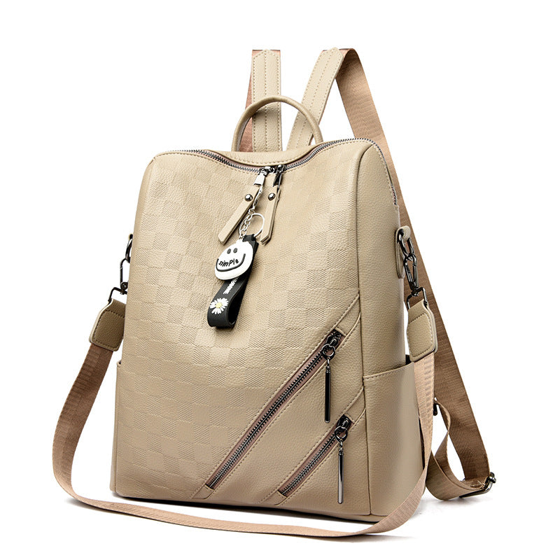 Checkered Pattern Stylish Backpack LoungeYard — product view 5