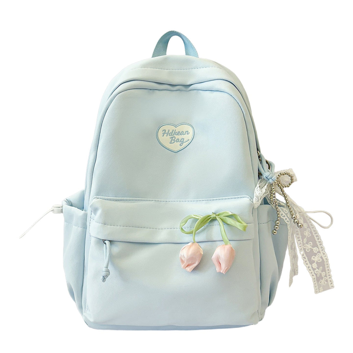 Floral-Embellished Casual Backpack LoungeYard — product view 5