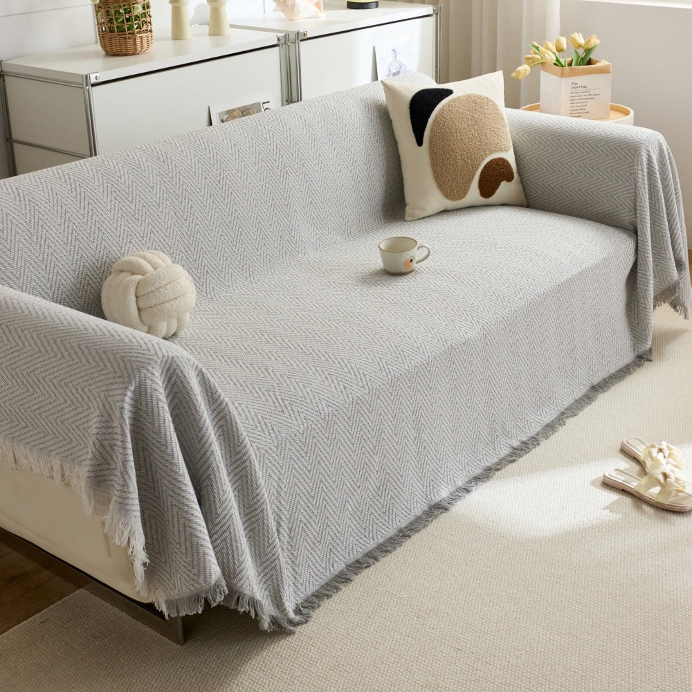 Stylish Herringbone Throw Blanket — product view 7