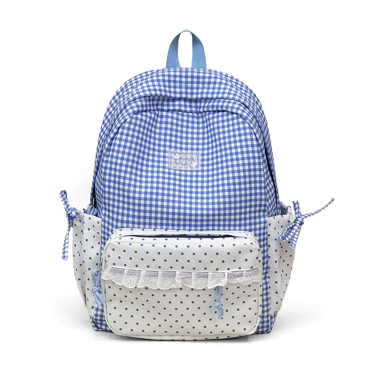 Cute Checked Pattern Backpack LoungeYard — product view 5