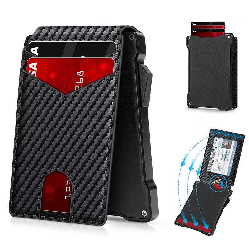 Sleek Carbon Fiber Cardholder LoungeYard 1790153031 — product view 3