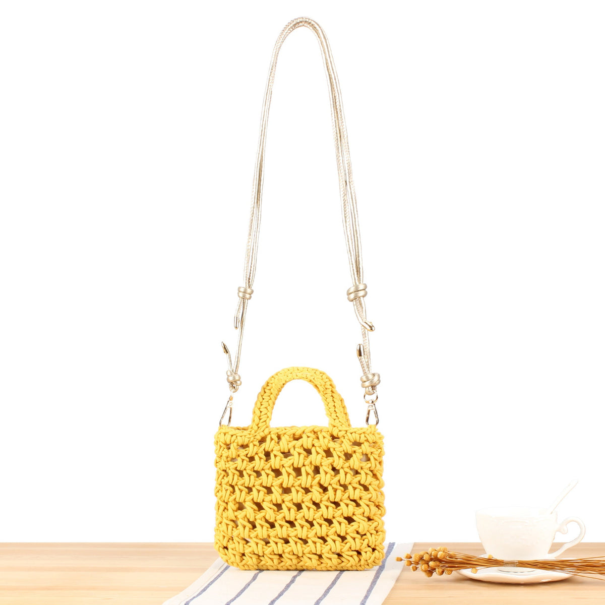 Handbag in Modern Macrame Design LoungeYard — product view 6