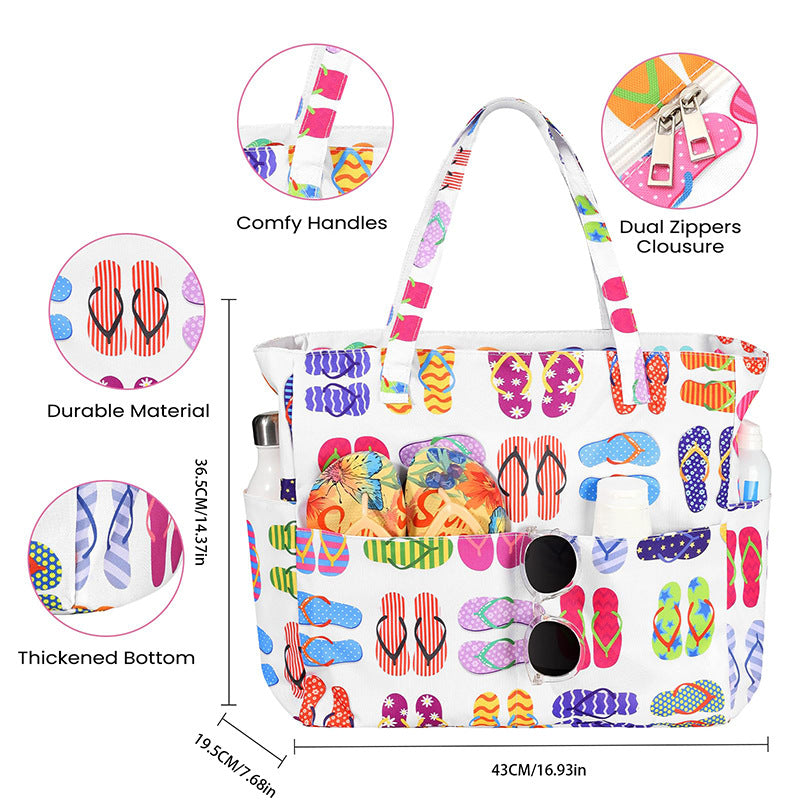 Beach bag with practical storage and sturdy design LoungeYard — product view 3