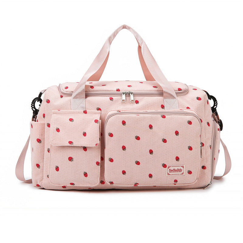 Sporty Travel Bag With Multifunctional Pockets LoungeYard — product view 3