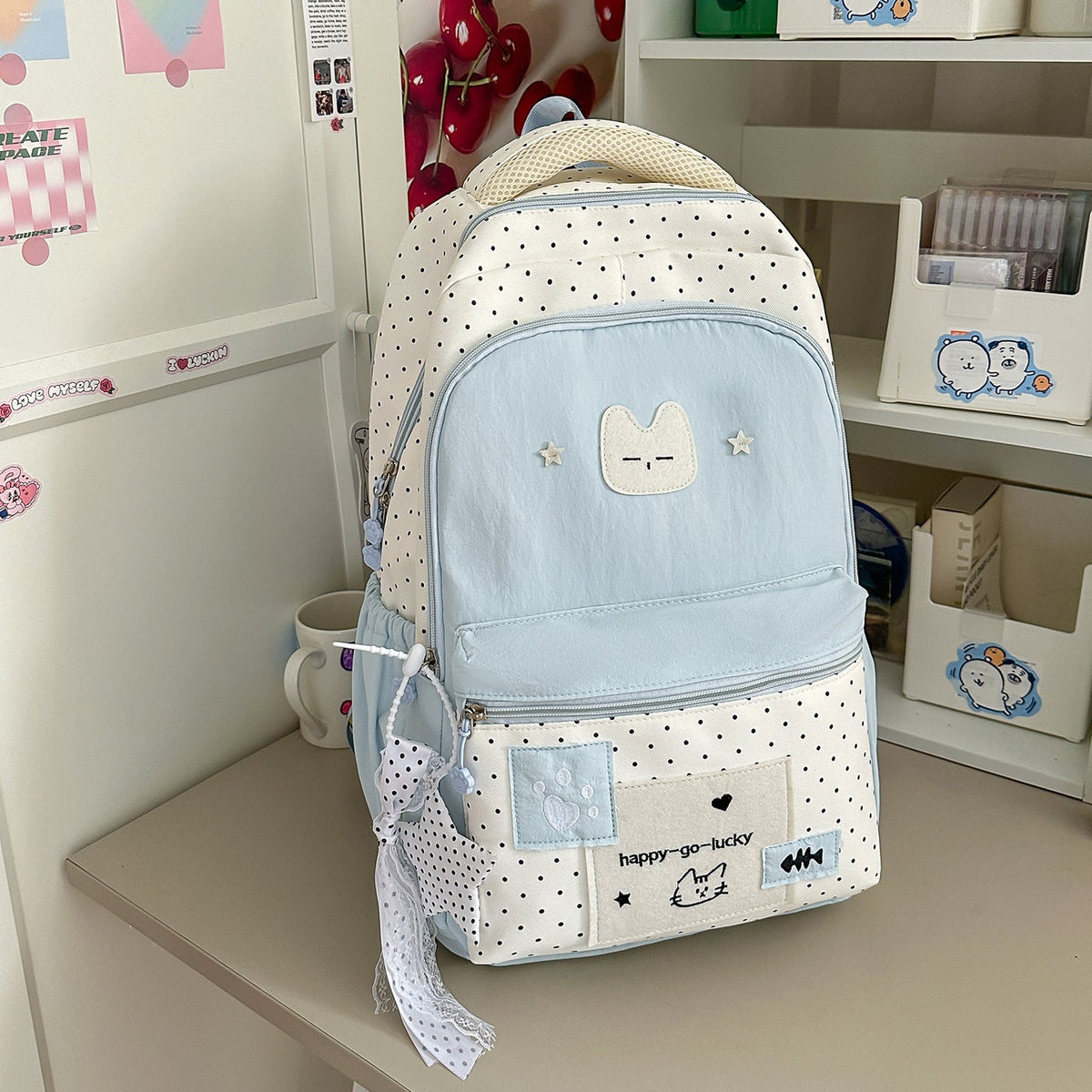 Playful Cat-Themed Backpack LoungeYard — product view 7