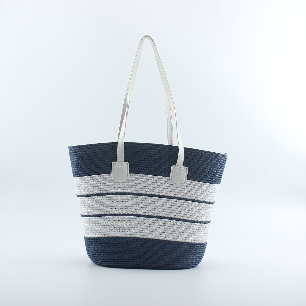 Beach bag in modern striped look LoungeYard — product view 3