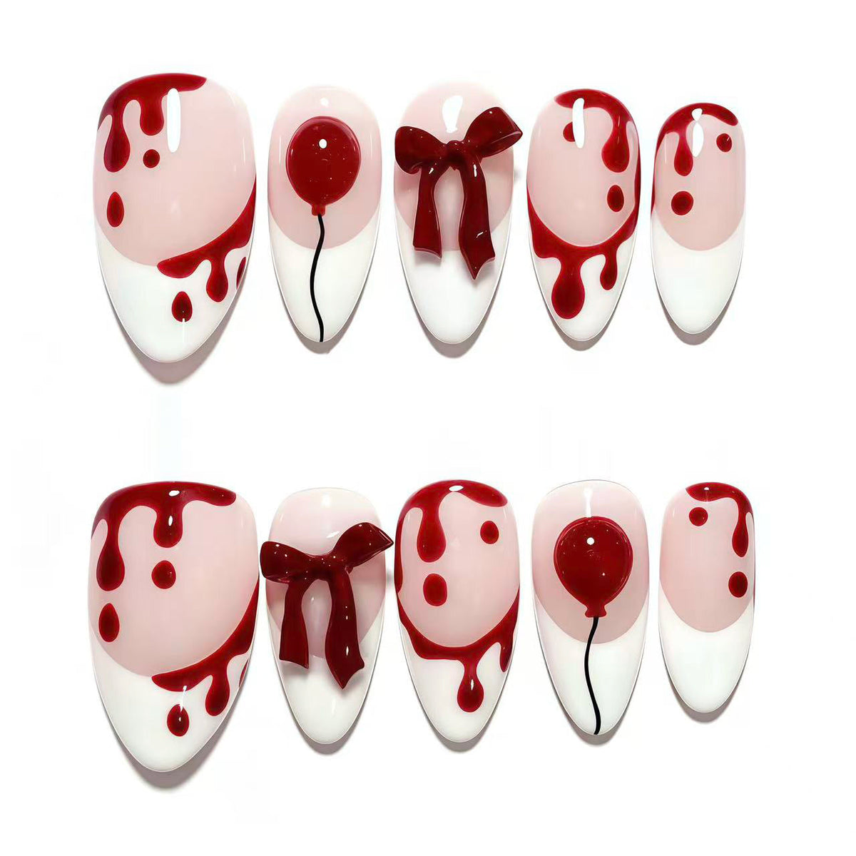 Festive-Themed Decorative Press-On Nail Set — product view 1
