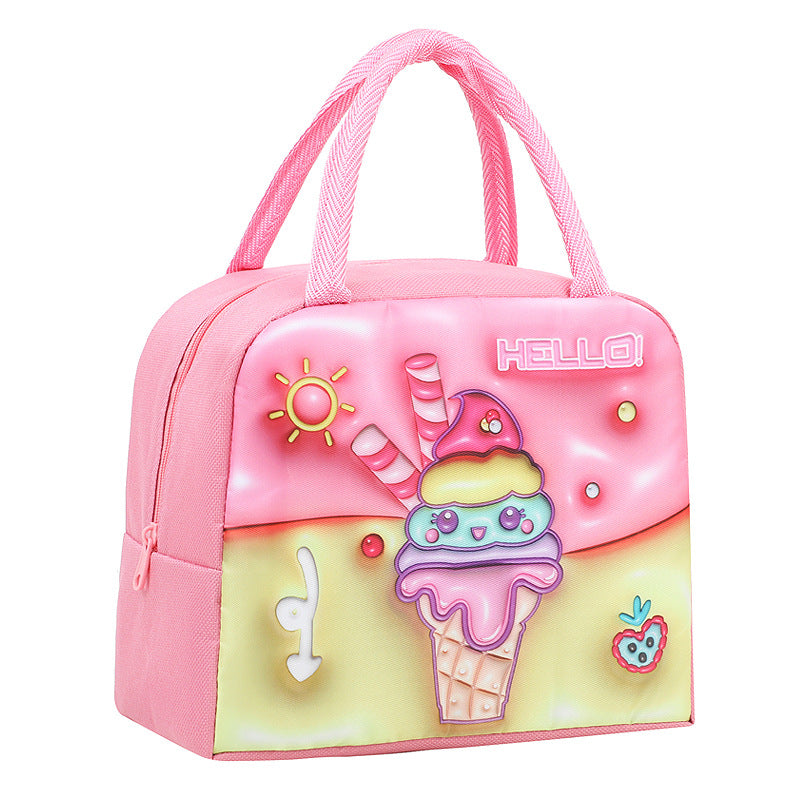 Cute Cartoon Space-Themed Lunch Bag — product view 1
