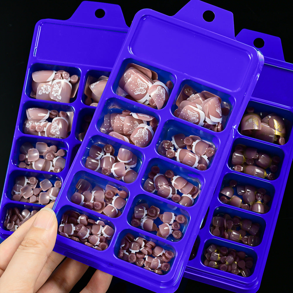 Elegant Butterfly Nail Art Press-On Set — product view 2
