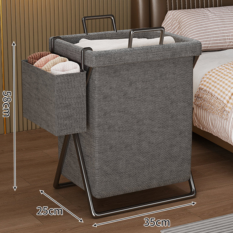 Collapsible Linen Laundry Hamper — product view 4