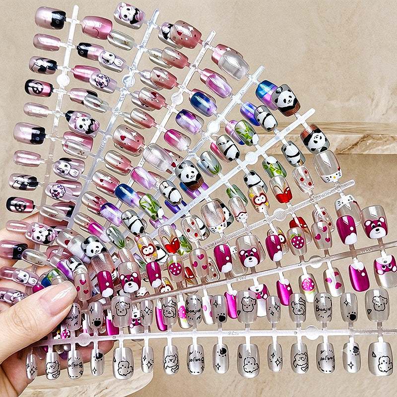 Playful Animal-Themed Press-On Nail Set — product view 1