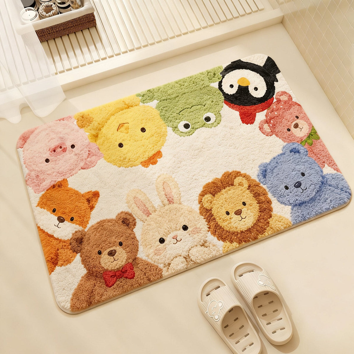 Cute Cat-Themed Bath Mat — product view 6