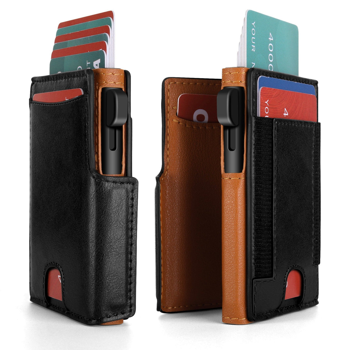 RFID-Blocking Leather Cardholder LoungeYard — product view 4