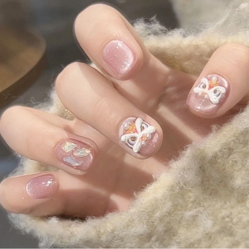 Artistic Glitter Butterfly Nail Art Extensions — product view 1