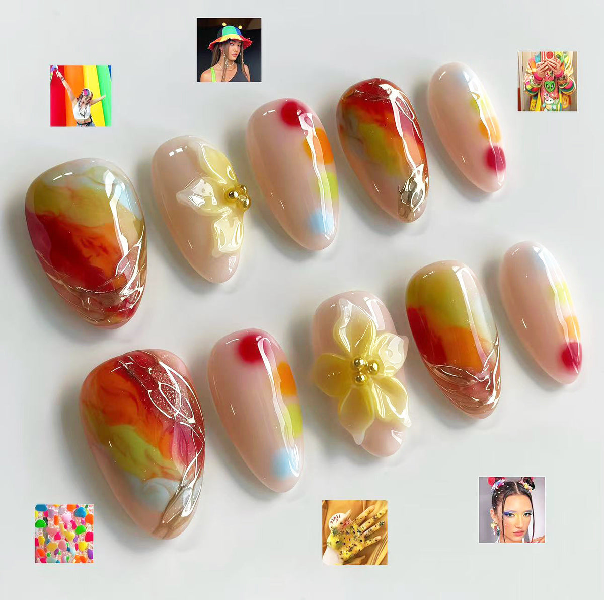 Decorative Press-On Nail Art Set 1790746272 — product view 1