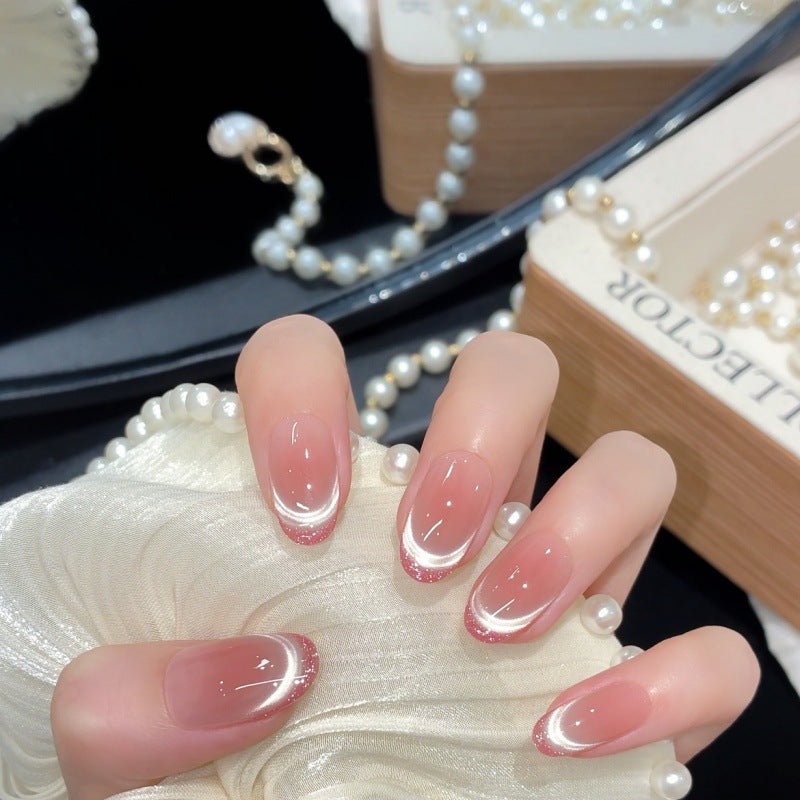 Premium French Tip Press-On Nail Set — product view 6