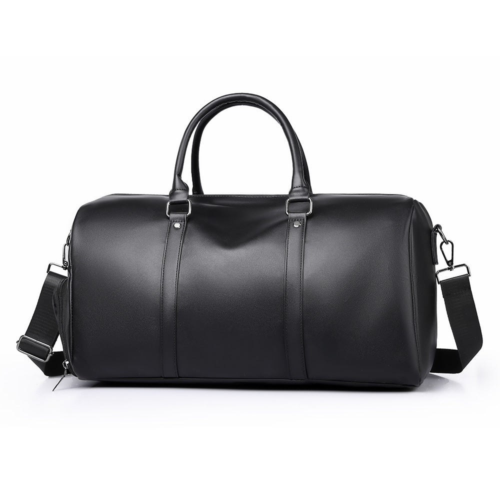 Premium Leather Travel Duffel Bag LoungeYard — product view 5
