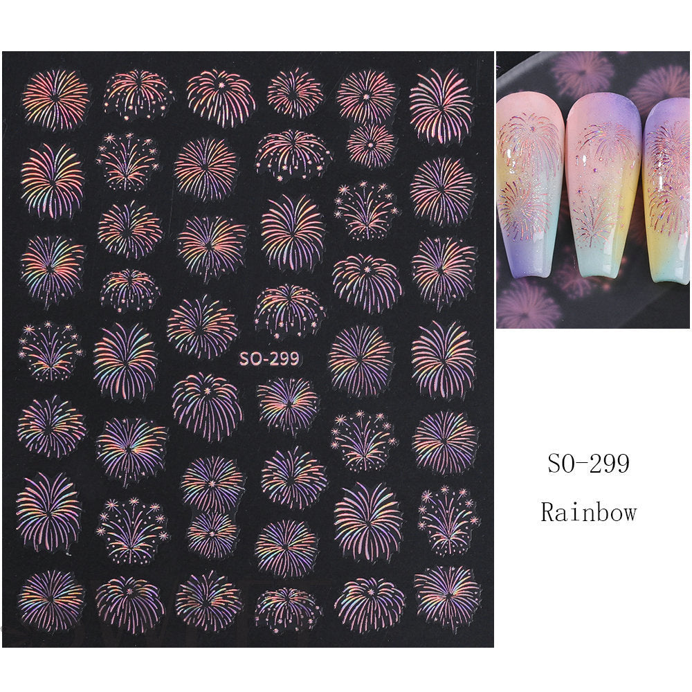 Laser Multi-Design Nail Art Sticker Sheet — product view 4