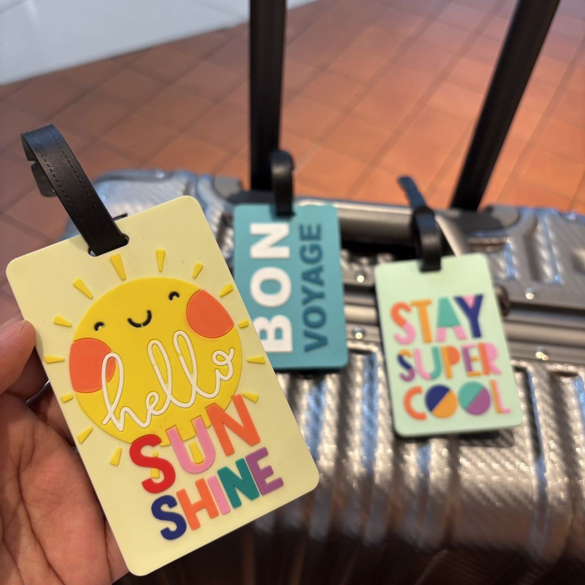 Stylish Silicone Travel Luggage Tag LoungeYard — product view 1