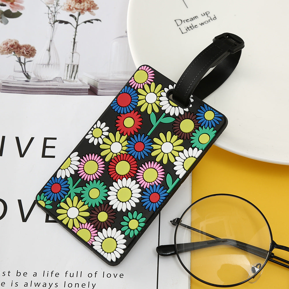 Unisex Luggage Tag with Modern Geometric Design LoungeYard — product view 7
