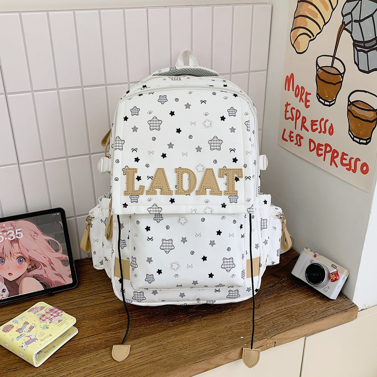 Multi-Functional Star Patterned Backpack 1787242962 — product view 2