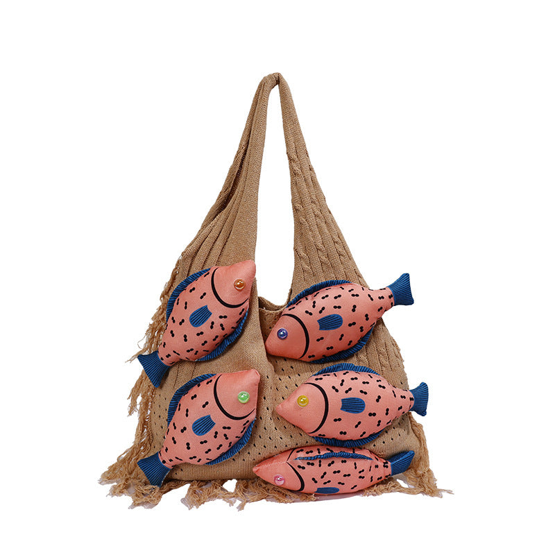 Novelty Fish-Themed Tote Bag — product view 4