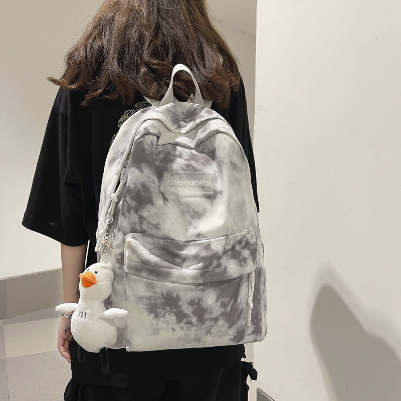Cloud-Patterned Casual Backpack LoungeYard — product view 1