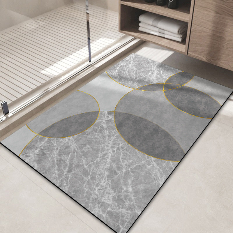 Modern Abstract Decorative Bath Mat — product view 7